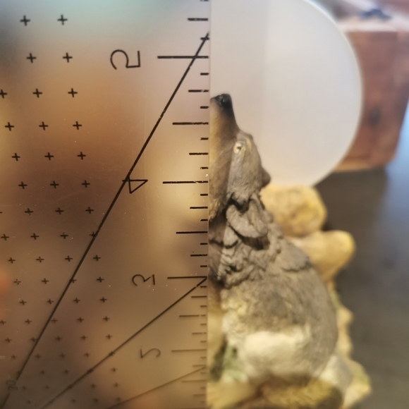 2 howling wolves under the moonlight vintage witchcore dark academia candle hold - Picture 5 of 9